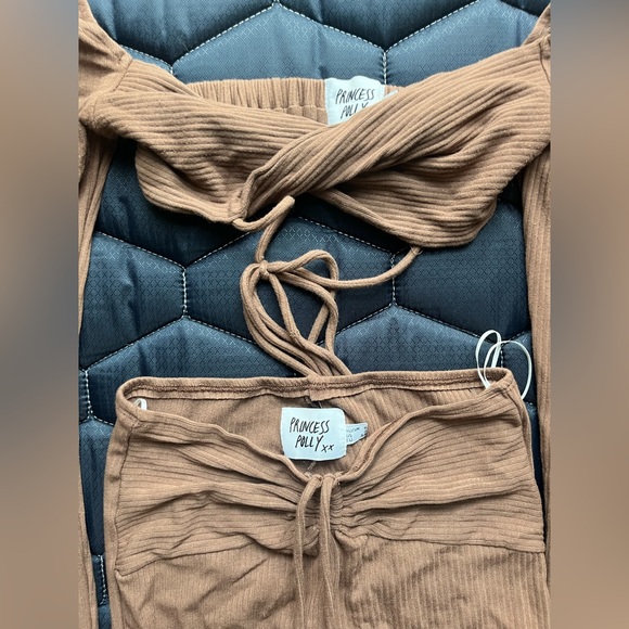 Princess polly Sabrina set in brown - Picture 4 of 6